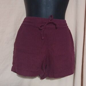 Women's Burgundy Shorts